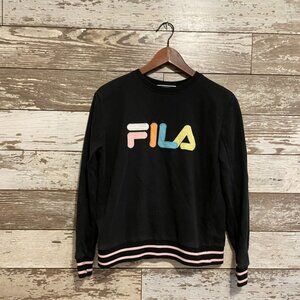 Fila Black Fleece Multi Colored Women's Athletic Wear Crew Neck Sweatshirt